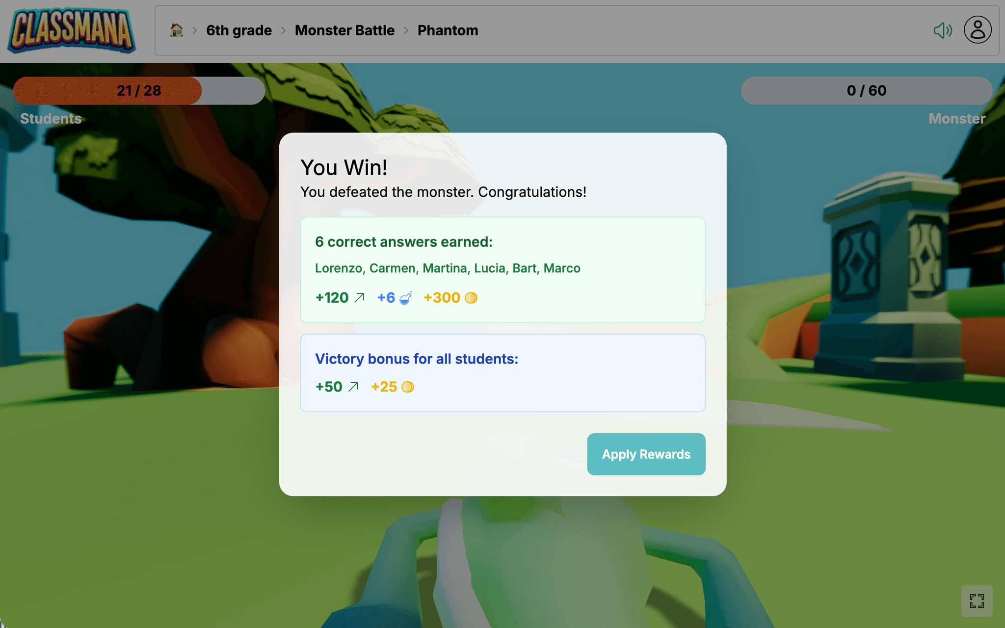 Savaş bitiş ekranı