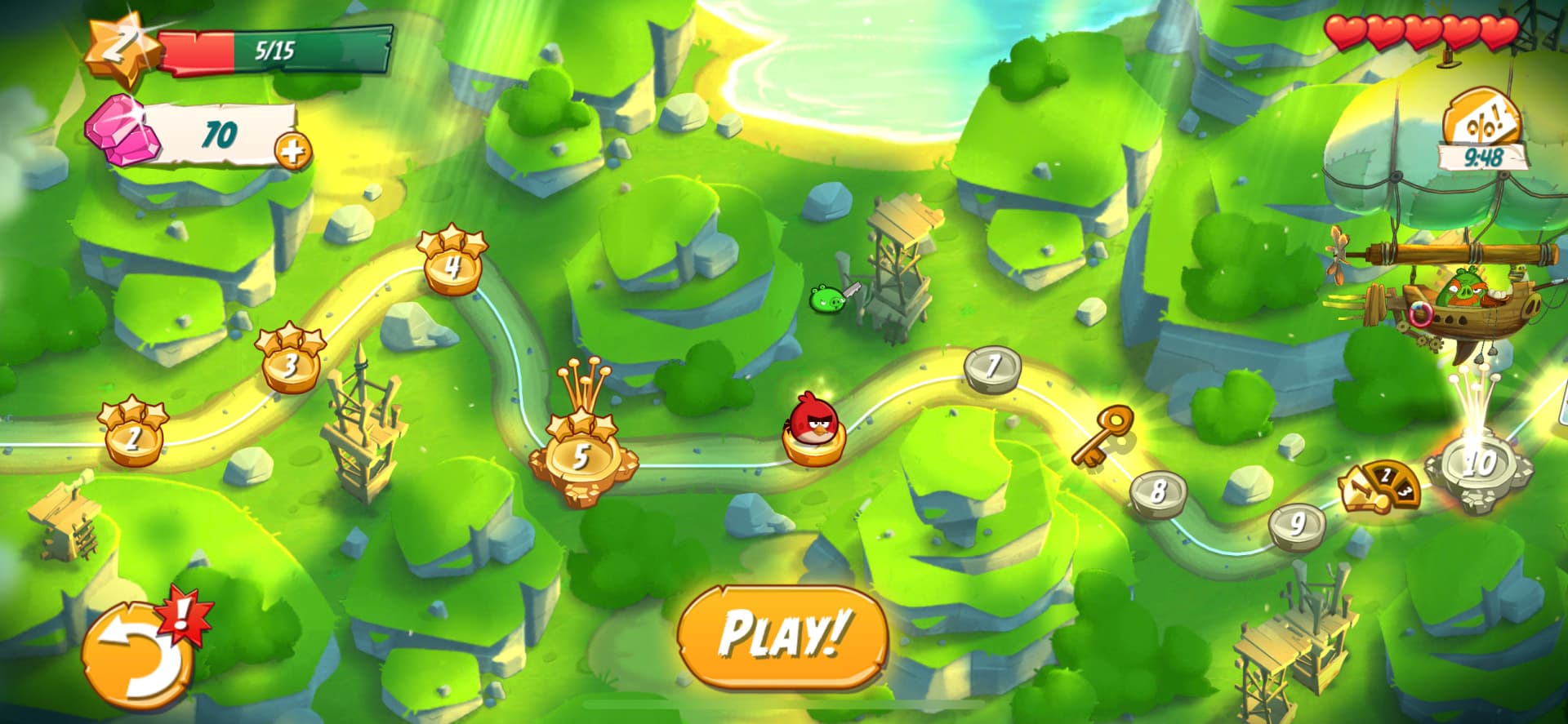 Angry Birds seviye ilerlemesi