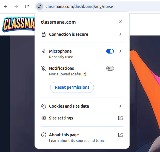 Chrome mikrofon izinleri